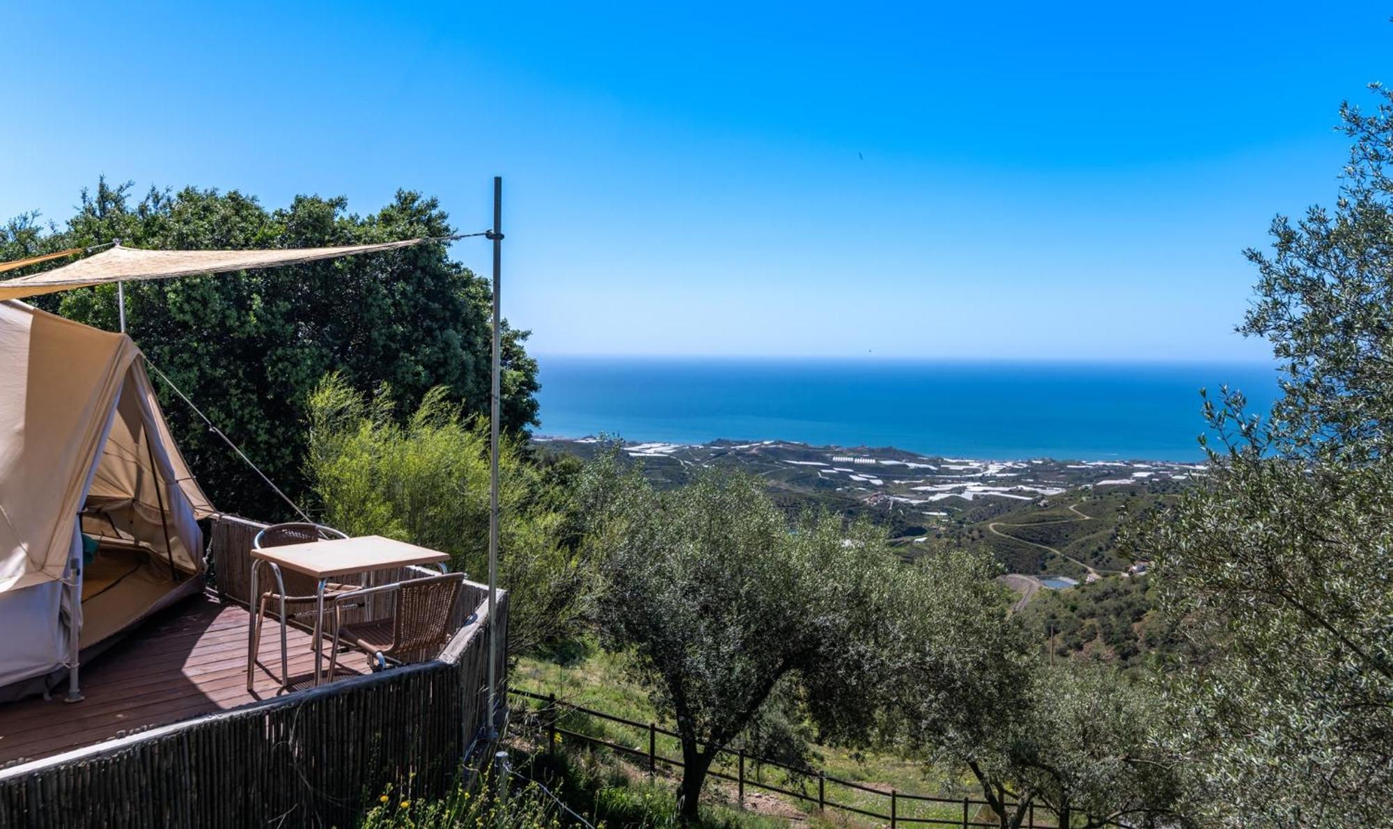 Campo Agave Luxury Tents Sayalonga Buitenkant foto