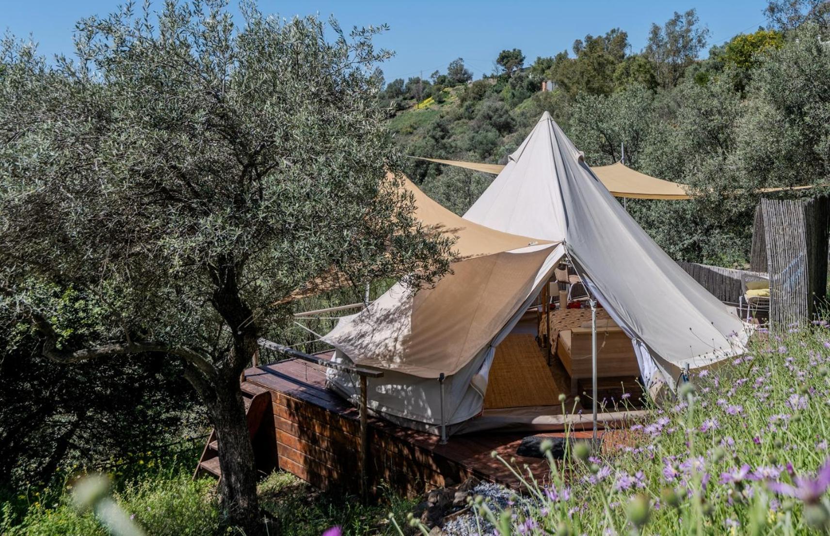 Campo Agave Luxury Tents Sayalonga Buitenkant foto